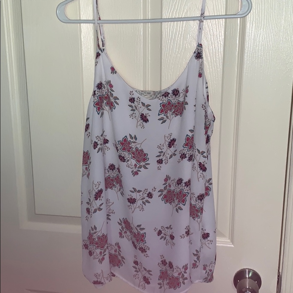 Flowy floral tank top